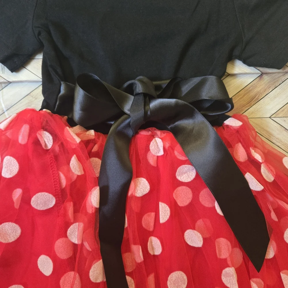 Minnie Mouse Princess Dress Girl Halloween Birthday Polka Dot Kid Costume 12-18M